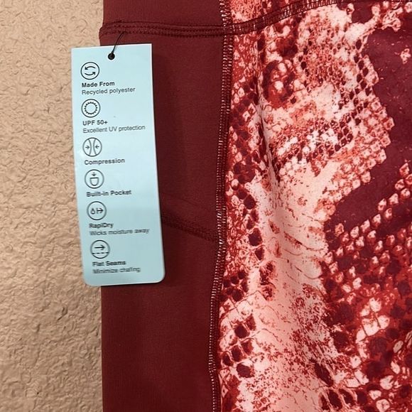 Ideology Snakeskin-Print 7/8 Leggings-S - Picture 5 of 10